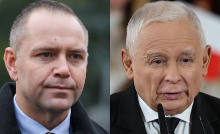 Kandydat na prezydenta Karol Nawrocki i prezes PiS Jarosław Kaczyński