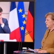 Kanclerz Angela Merkel i prezydent Emmanuel Macron w trakcie wideokonferencji w ostatni piątek