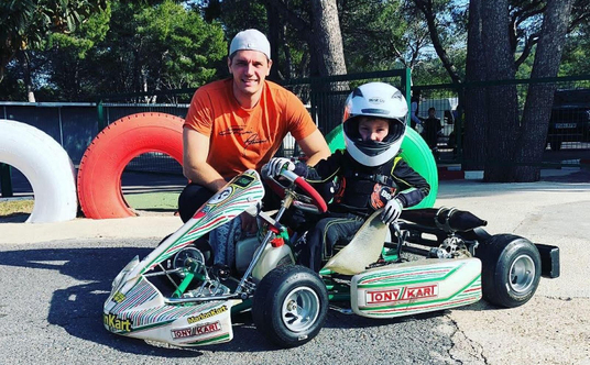 Leonardo Górski z tatą