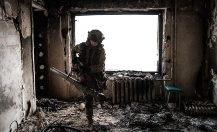 Ukraiński obrońca Bachmutu