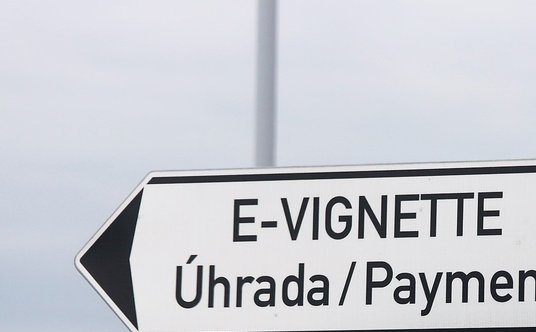 Miejsce zakupu e-winiety na autostradzie w Czechach.