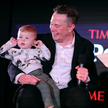 Elon Musk z synem X Æ A-12