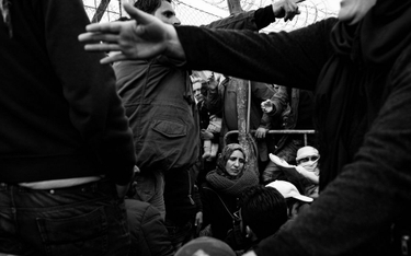 Fot. Szymon Barylski. Obóz uchodźców w Idomeni na granicy grecko-macedońskiej, do którego przybywają