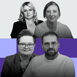 Katarzyna Lubnauer, wiceministra edukacji narodowej, Karol Dudek-Różycki, nauczyciel chemii i szef S