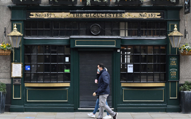 Zamknięty pub w Londynie