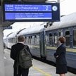 Pociąg relacji Kijów – Warszawa Zachodnia na stacji w Warszawa Wschodnia