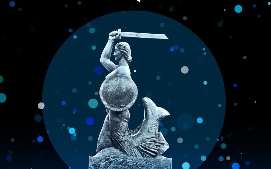 Warszawskie syreny, Multimedialny Park Fontann. Grafika: Piotr Przybył/ siedemzero.com