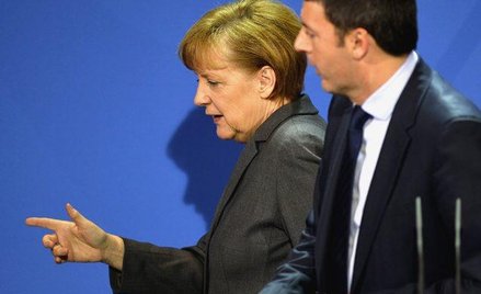Kanclerz Angela Merkel i premier Włoch Matteo Renzi mają róźne zdania na temat modyfikacji paktu sta