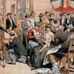 Szczepienia przeciwko ospie wśród mieszkańców Paryża – ilustracja zamieszczona w 1905 roku w piśmie 