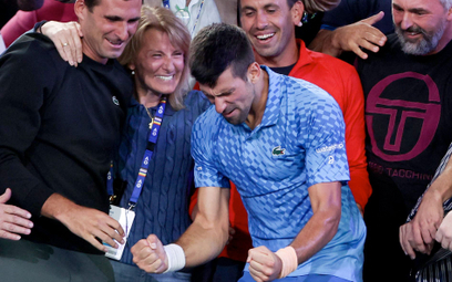 Novak Djoković triumf świętował z rodziną tak intensywnie, jak po żadnym poprzednim zwycięstwie
