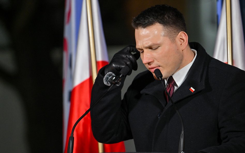 Jeden z liderów Konfederacji, kandydat na prezydenta Sławomir Mentzen