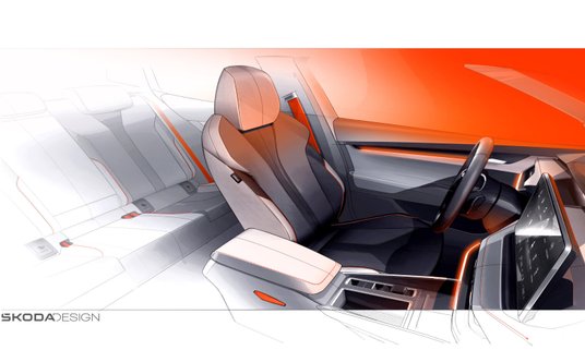 Pierwsze oficjalne szkice wnętrza nowej Skody Elroq