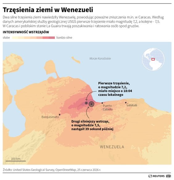 Trzęsienia ziemi w Wenezueli