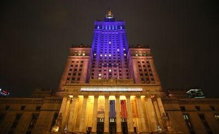 PKiN jak ukraińska flaga