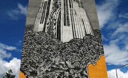 Mariusz M-City Waras, mural na Zaspie w Gdańsku