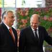 Viktor Orbán i kanclerz Olaf Scholz w Berlinie, 10 października