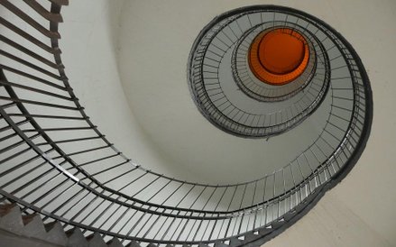 Klatka schodowa bunkra w Hamburgu