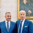 Przyjacielska atmosfera w Białym Domu; iracki premier Mustafa Kazimi (z lewej) i prezydent Joe Biden