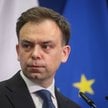 Minister finansów Andrzej Domański podczas konferencji prasowej w siedzibie Ministerstwa Rozwoju i T