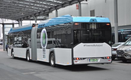 Wodorowy autobus Solaris Urbino U18 w Hanowerze, dzień po otrzymaniu nagrody Autobus Roku 2025