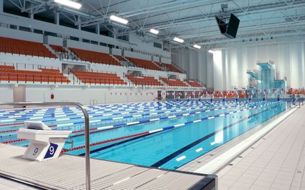 Zatoka Sportu ma jedyny w regionie basen o wymiarach olimpijskich.