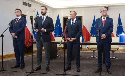 Szymon Hołownia, Władysław Kosiniak-Kamysz, Donald Tusk i Włodzimierz Czarzasty. Czy znajdą się na j