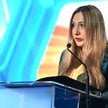 Wiceprezes Urzędu Regulacji Energetyki Renata Mroczek podczas konferencji prasowej.
