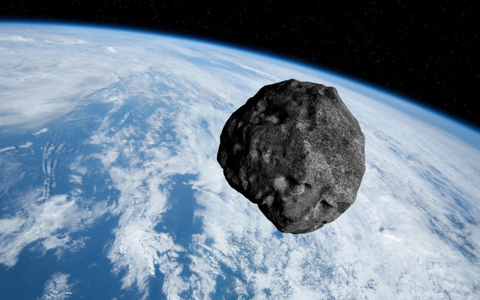 Asteroida na tle Ziemi. Obraz udostępniony przez NASA / zdjęcie ilustracyjne