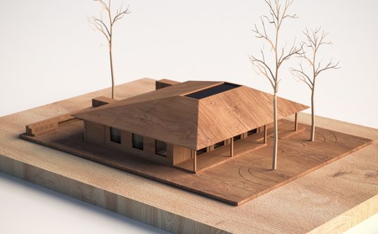 Zwycięski projekt „Hata”. W konkursie na „standardowy dom ukraiński” wzięło udział 17 pracowni archi