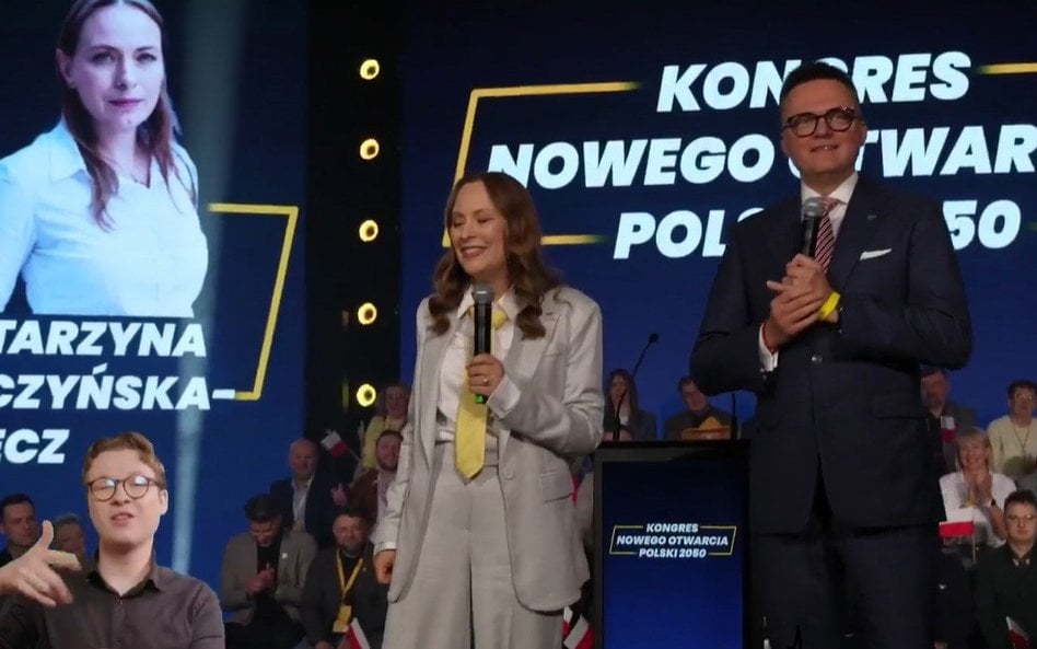 Katarzyna Pełczyńska-Nałęcz i Szymon Hołownia