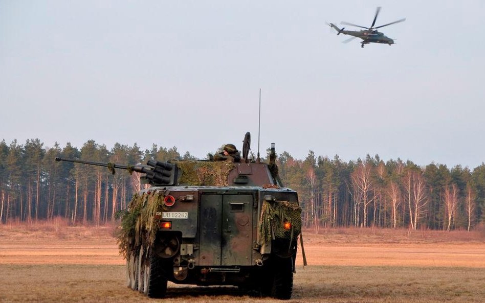 W ćwiczeniach Ryś -15 biorą udział także śmigłowce