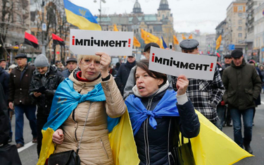 Saakaszwili poprowadził marsz w Kijowie. „Precz z bandą”