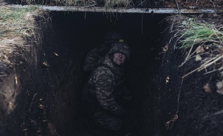 Ukraińskie okopy pod Bachmutem