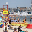 Upalny dzień na plaży w Gdyni