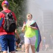 Uczestnicy XX Parady Równości w centrum Warszawy.