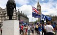 Demonstracja w dziesiątą rocznicę referendum w sprawie Brexitu. Brytyjczycy domagają się starań o po