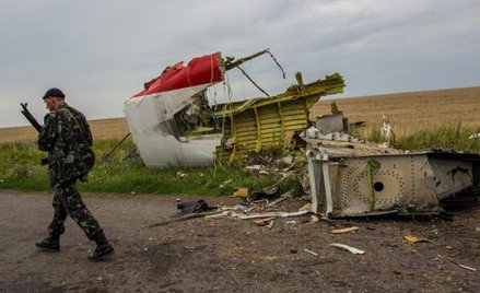 Resztki malezyjskiego samolotu pasażerskiego zestrzelonego 17 lipca 2014 r. nad wschodnią Ukrainą. F