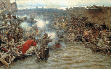 „Zdobycie Syberii przez Jermaka”, obraz Wasilija Iwanowicza Surikowa z 1895 r.