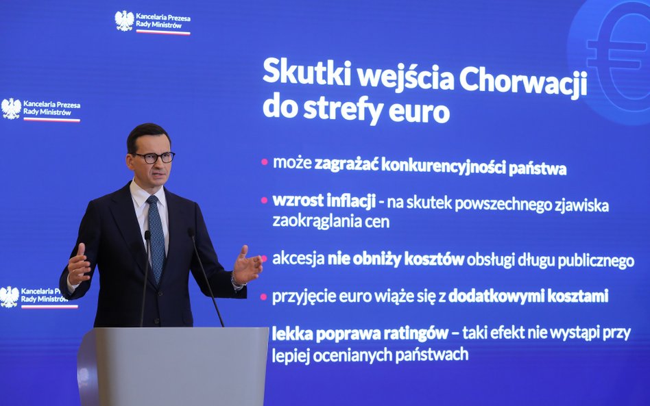 Znamy inflację w Chorwacji po przyjęciu euro. Morawiecki zapowiadał co innego