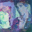W. Fangor; SOAP OPERA olej płótno 102x102 cm 1979