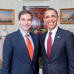 Nowy ambasador USA w Polsce Paul W. Jones z prezydentem USA Barackiem Obamą