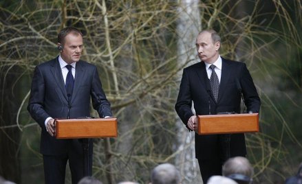 Donald Tusk i Władymir Putin
