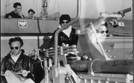 Kanał La Manche, 1945 roku. Obsada działa ścigacza S 7 podczas patrolu. Zdjęcie wykonano aparatem po