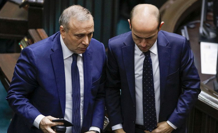 Nowy i stary szef PO - Grzegorz Schetyna i Borys Budka