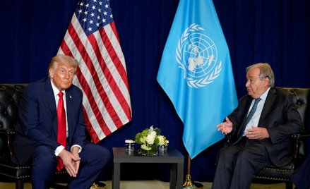 Spotkanie prezydenta USA Donald Trump z Sekretarzem Generalnym Organizacji Narodów Zjednoczonych Ant