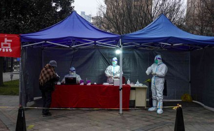 Punkt testowania na COVID w Xi'an