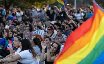 Demonstracja poparcia dla legalizacji związków jednopłciowych w Chile