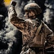 Żołnierz Wojska Polskiego w czasie ćwiczeń wojskowych