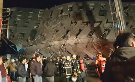 Tajwan: Trzęsienie ziemi, runęły budynki