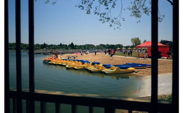 Wypożyczalnia sprzętu wodnego nad Zalewem Żyrardowskim